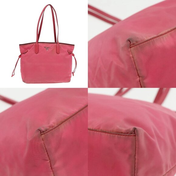 PRADA Tote Bag Nylon Pink Silver Auth mr613 - Picture 15 of 15